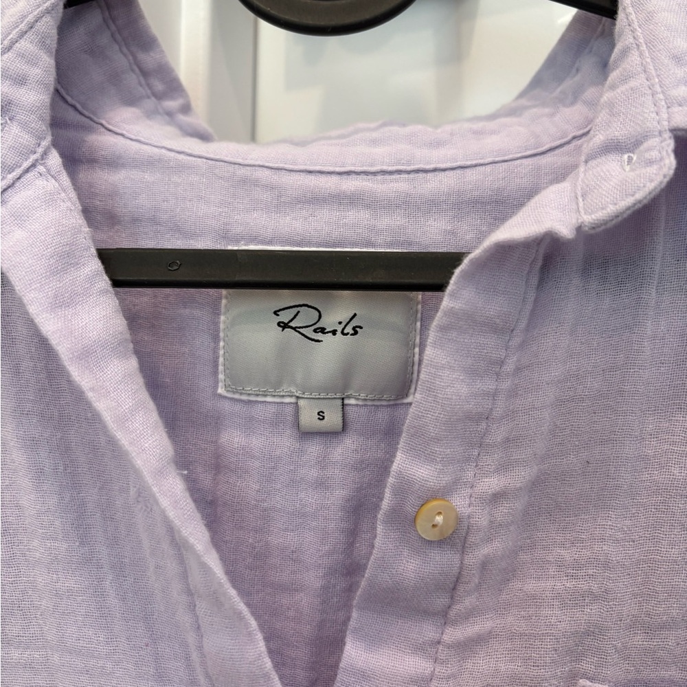 Rails Lavender Button-Up Shirt - Picture 2 of 8